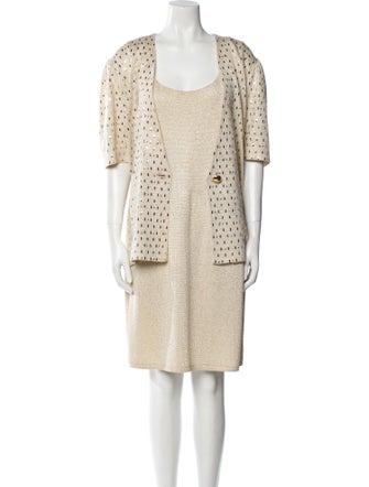 St. John Glitter Accents Dress Set