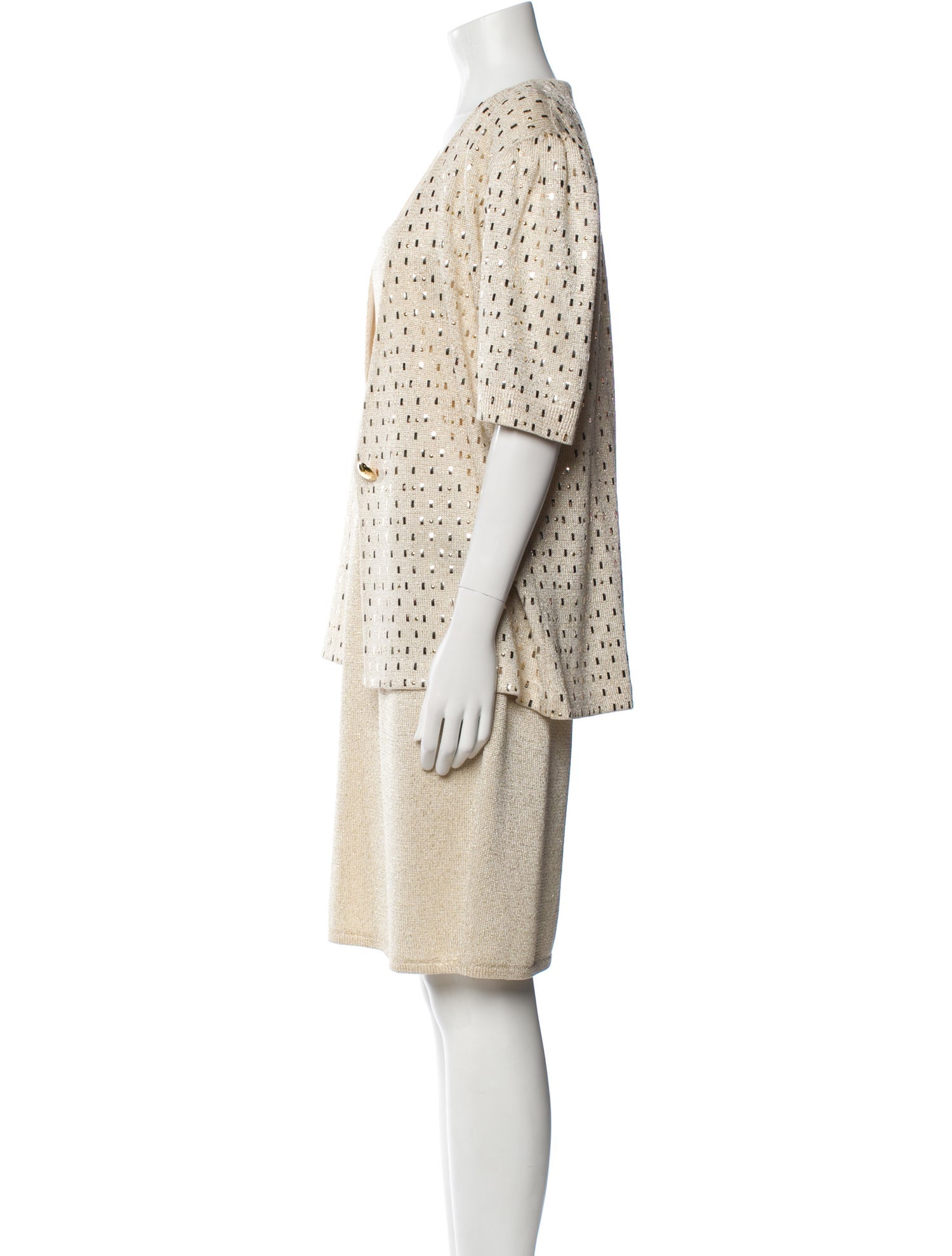 St. John Glitter Accents Dress Set