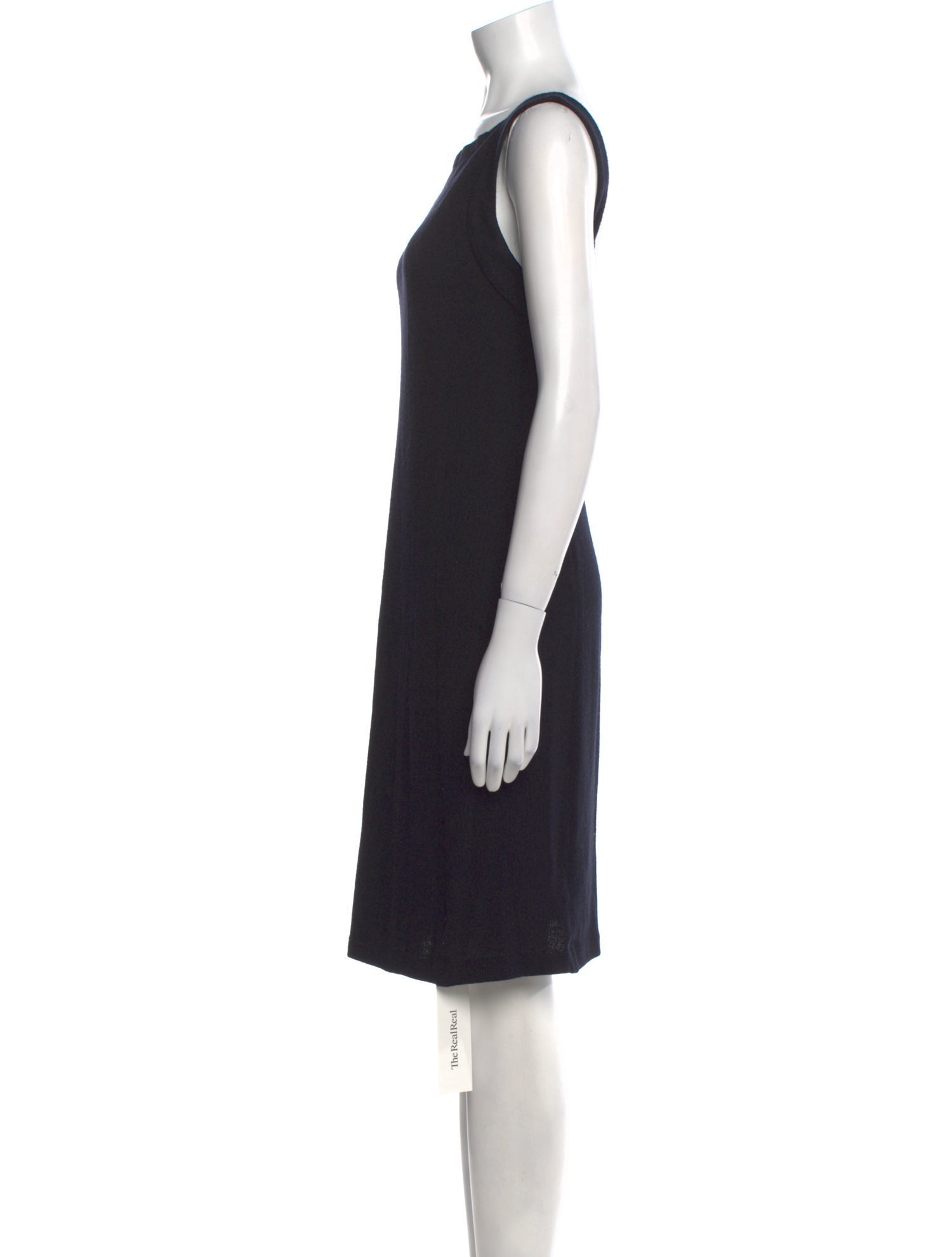 St. John Bateau Neckline Knee-Length Dress