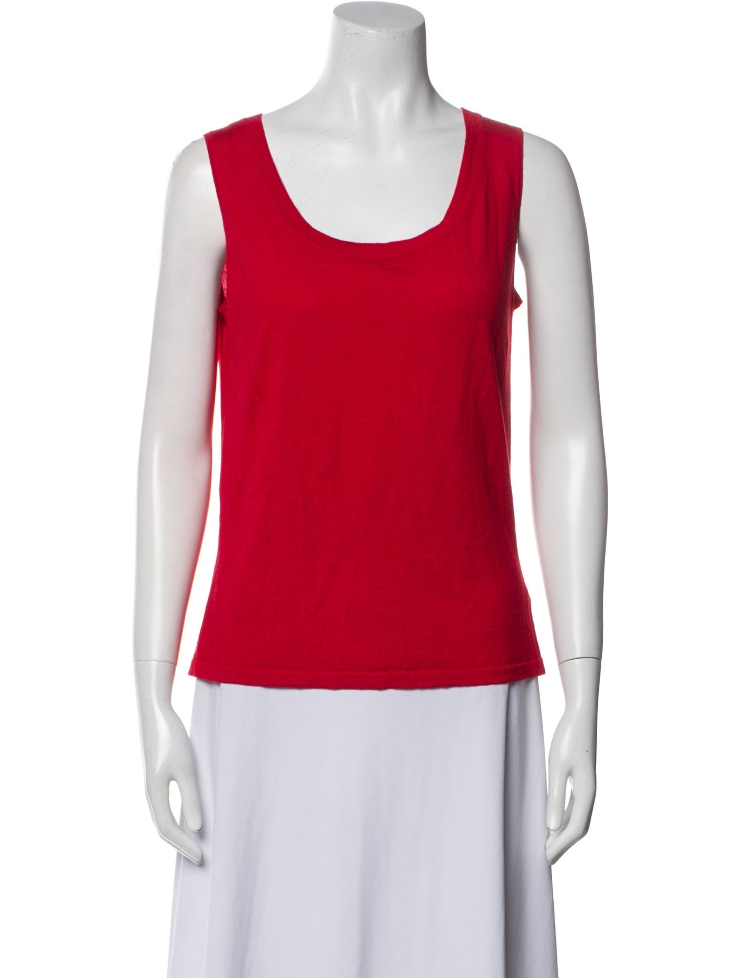 St. John Wool Scoop Neck Top