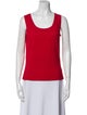 St. John Wool Scoop Neck Top