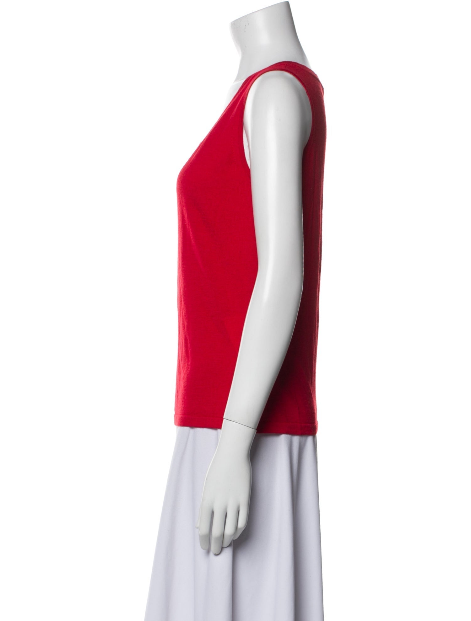 St. John Wool Scoop Neck Top