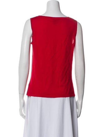 St. John Wool Scoop Neck Top