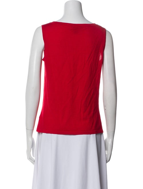 St. John Wool Scoop Neck Top