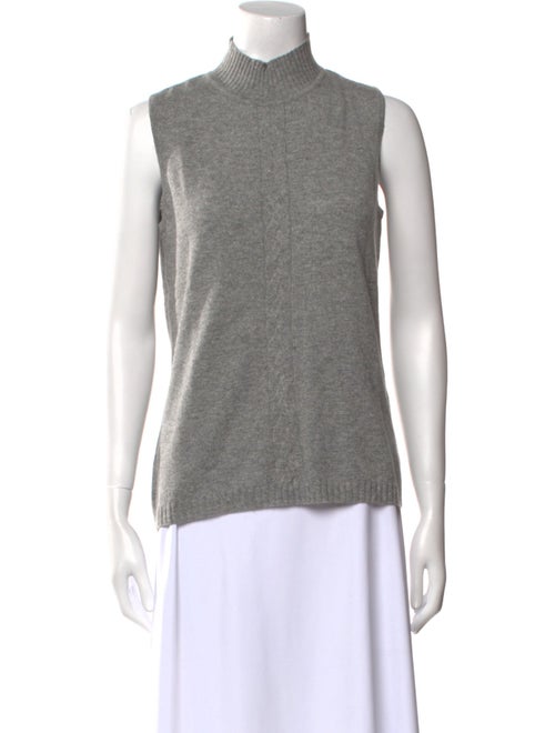 St. John Cashmere Mock Neck Sweater