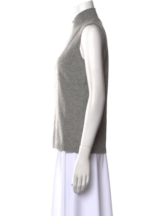 St. John Cashmere Mock Neck Sweater