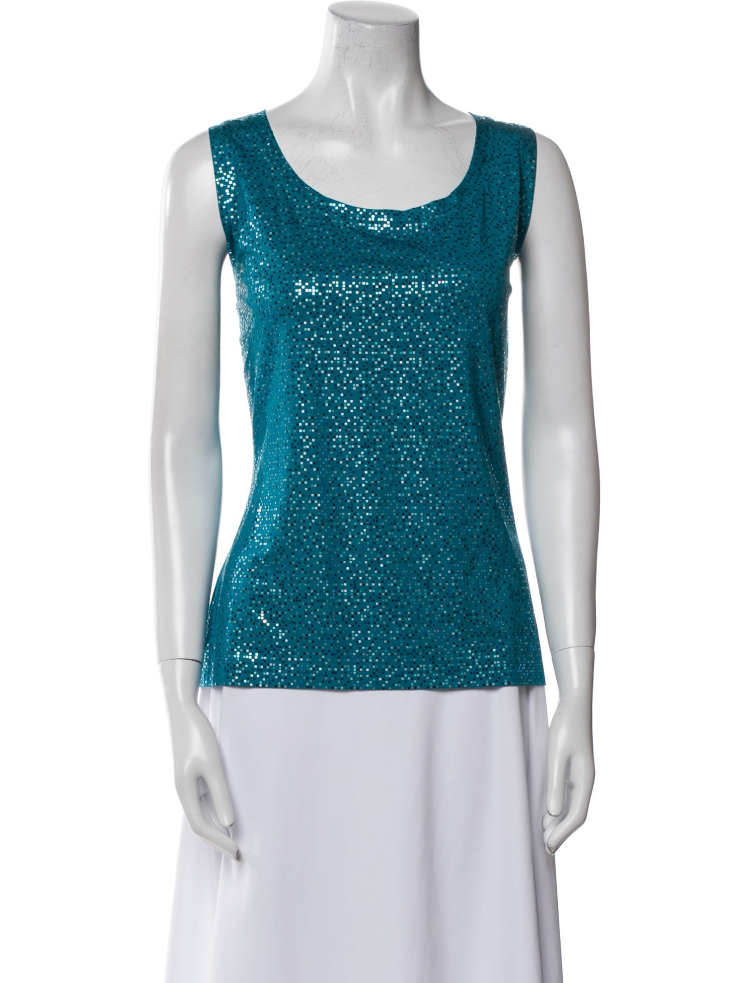 St. John Scoop Neck Sleeveless Top w/ Tags