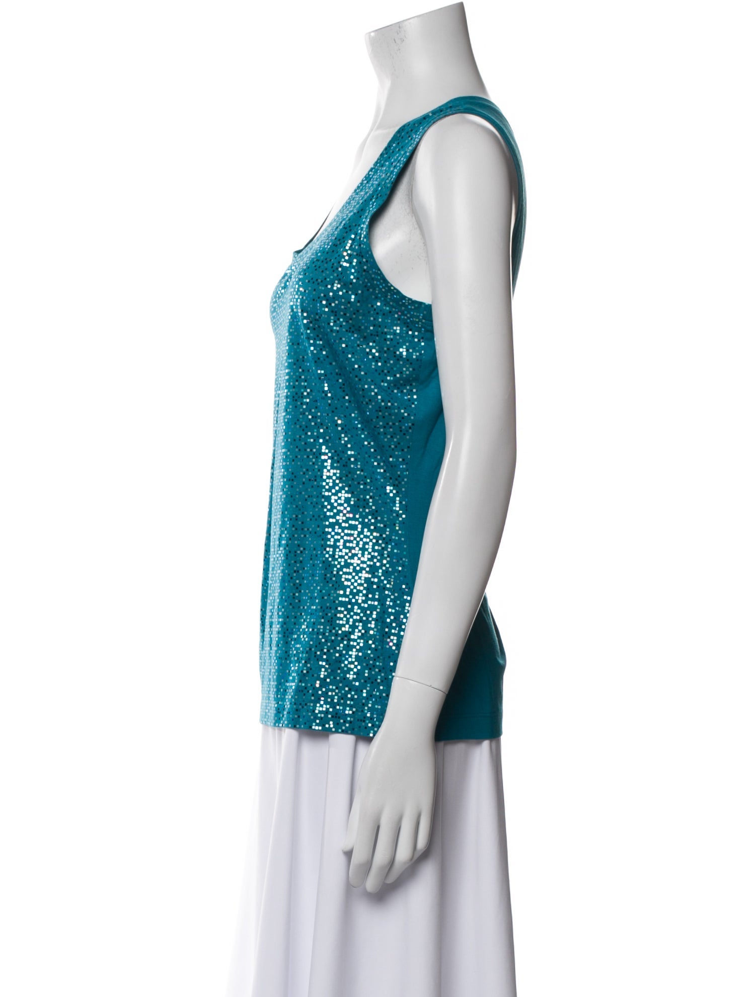 St. John Scoop Neck Sleeveless Top w/ Tags