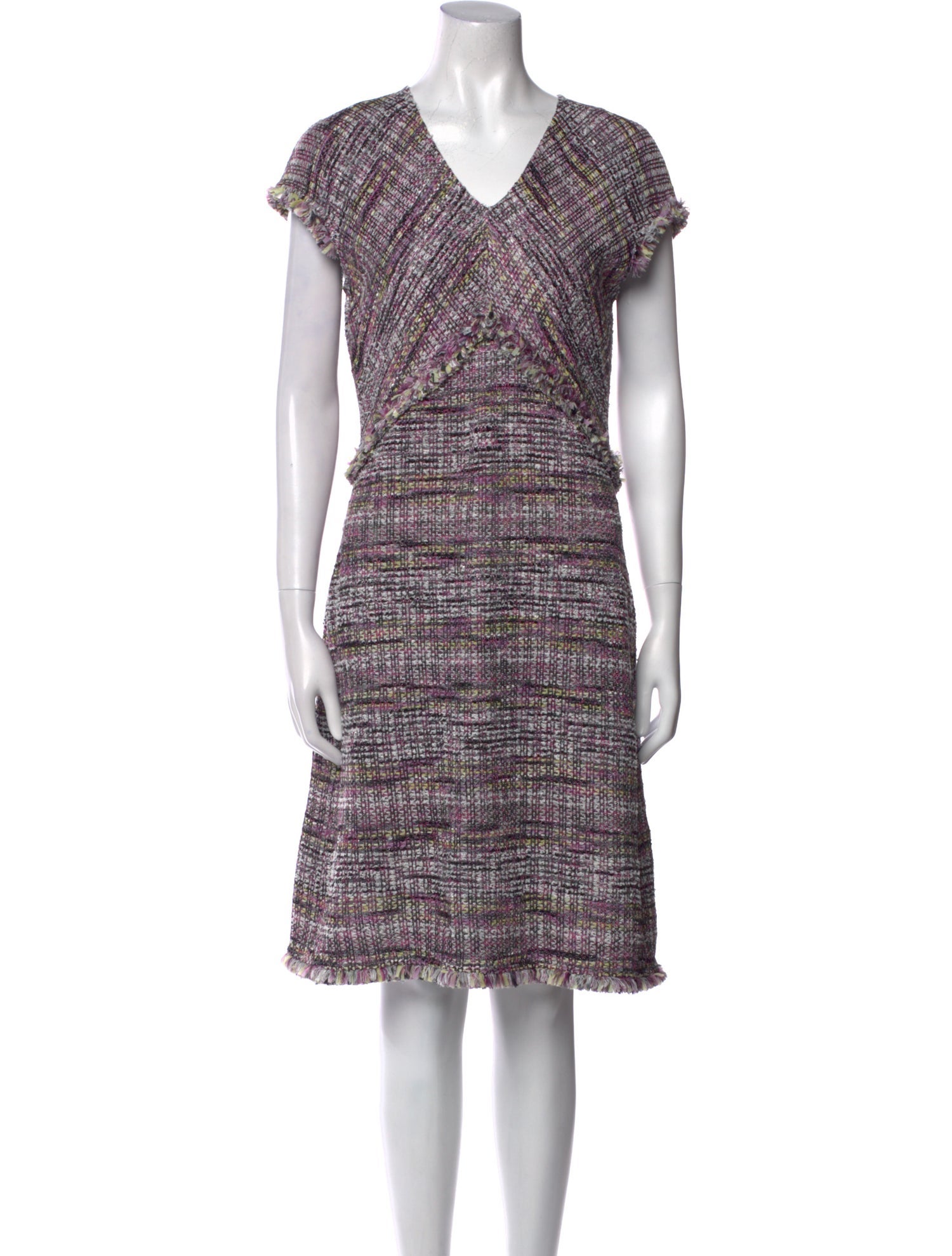 St. John Printed Knee-Length Dress