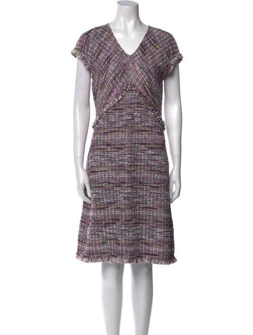 St. John Printed Knee-Length Dress