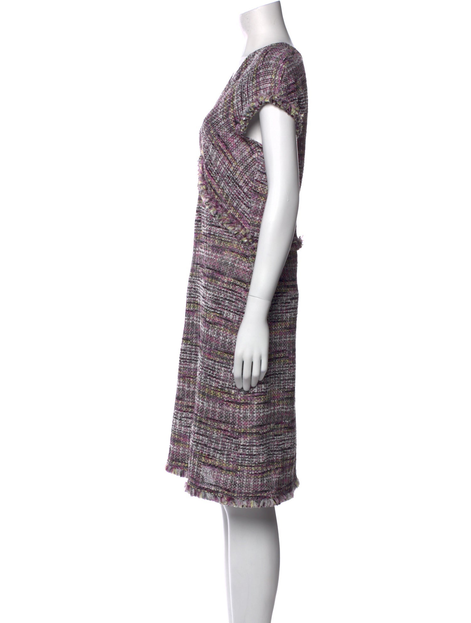 St. John Printed Knee-Length Dress