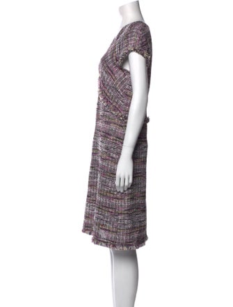 St. John Printed Knee-Length Dress