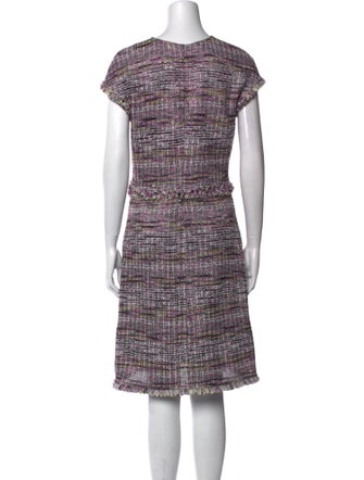 St. John Printed Knee-Length Dress