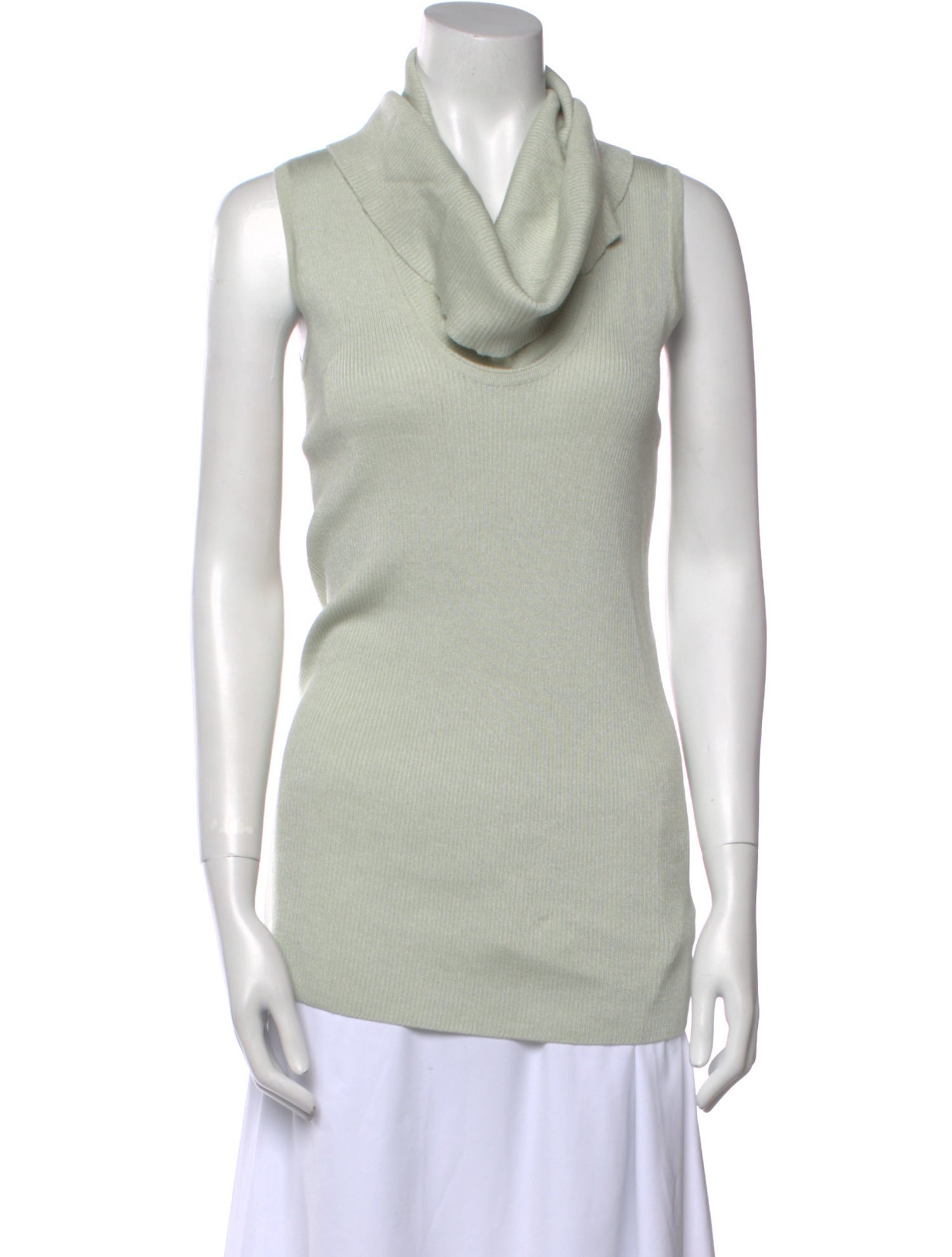 St. John Wool Cowl Neck Sweater