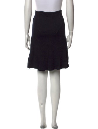 St. John Ruffle Embellishment Knee-Length Skirt