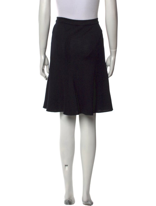 St. John Pleated Accents Knee-Length Skirt