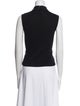 St. John Mock Neck Sleeveless Top