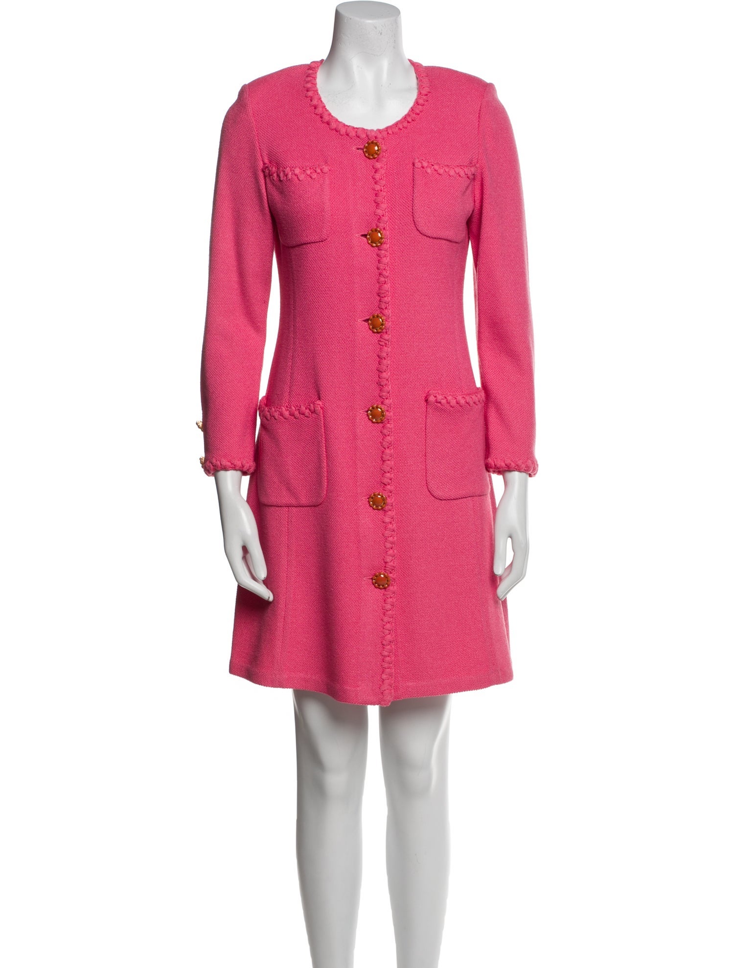 St. John Crew Neck Mini Dress