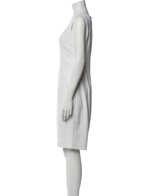 St. John Scoop Neck Knee-Length Dress