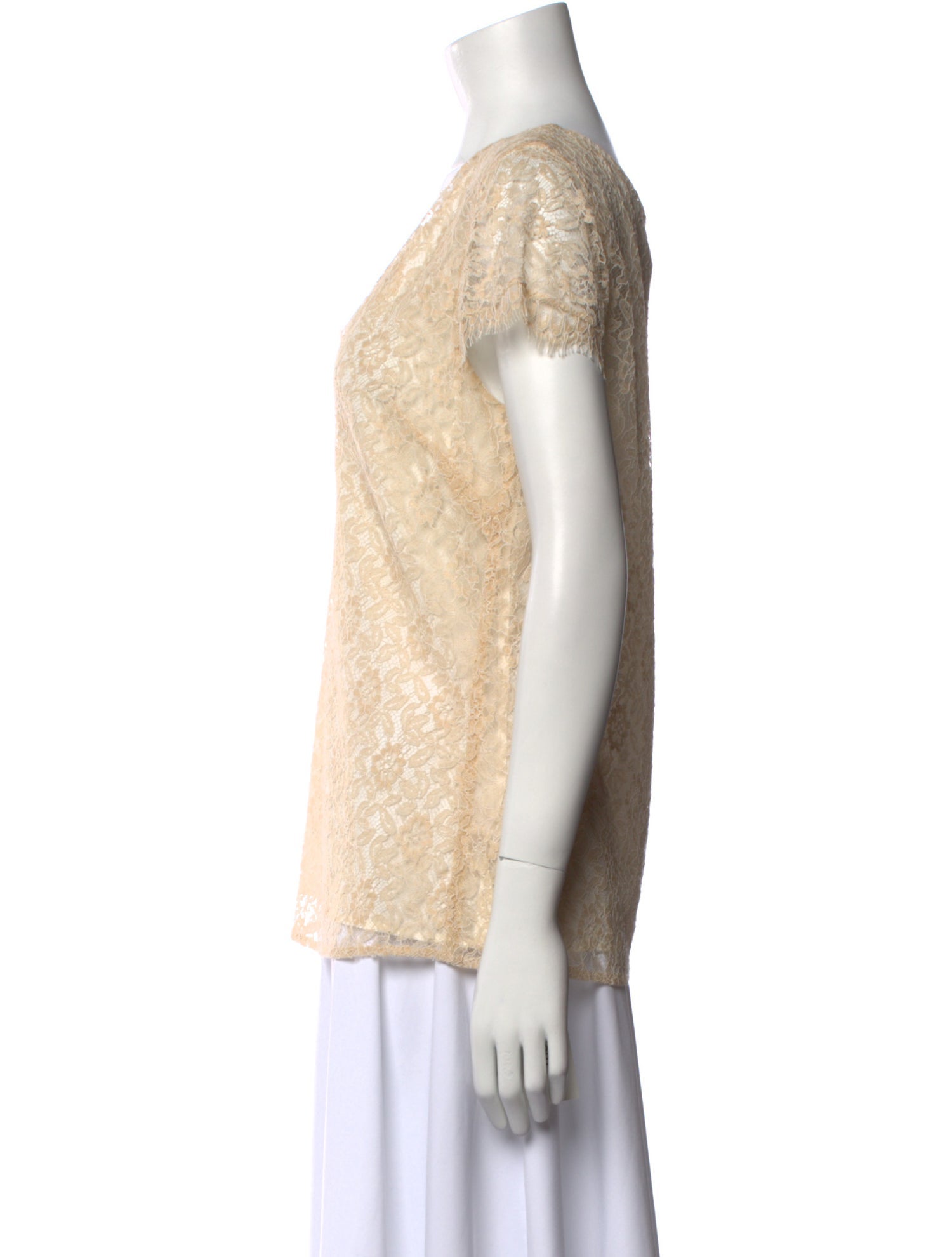 St. John V-Neck Short Sleeve Blouse w/ Tags