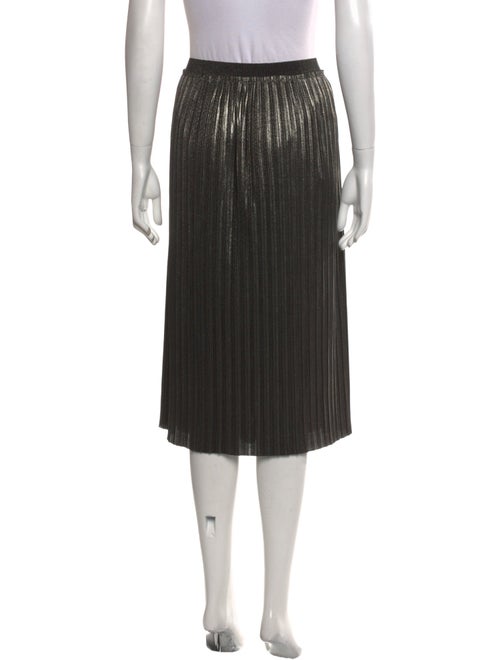 St. John Pleated Accents Knee-Length Skirt