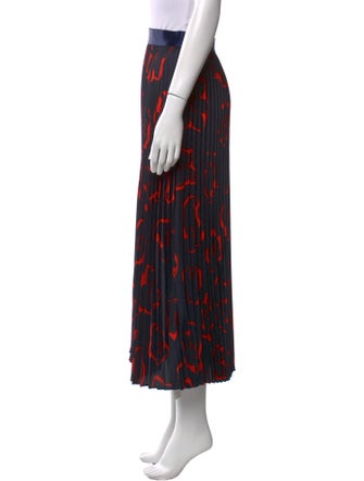 St. John Printed Midi Length Skirt