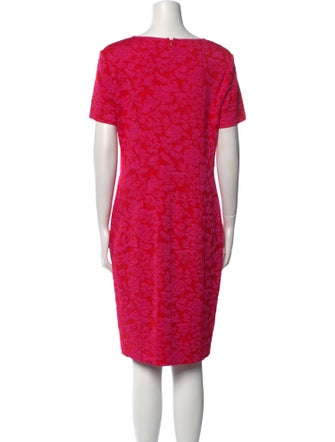 St. John Printed Knee-Length Dress