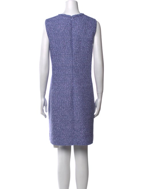 St. John Scoop Neck Mini Dress