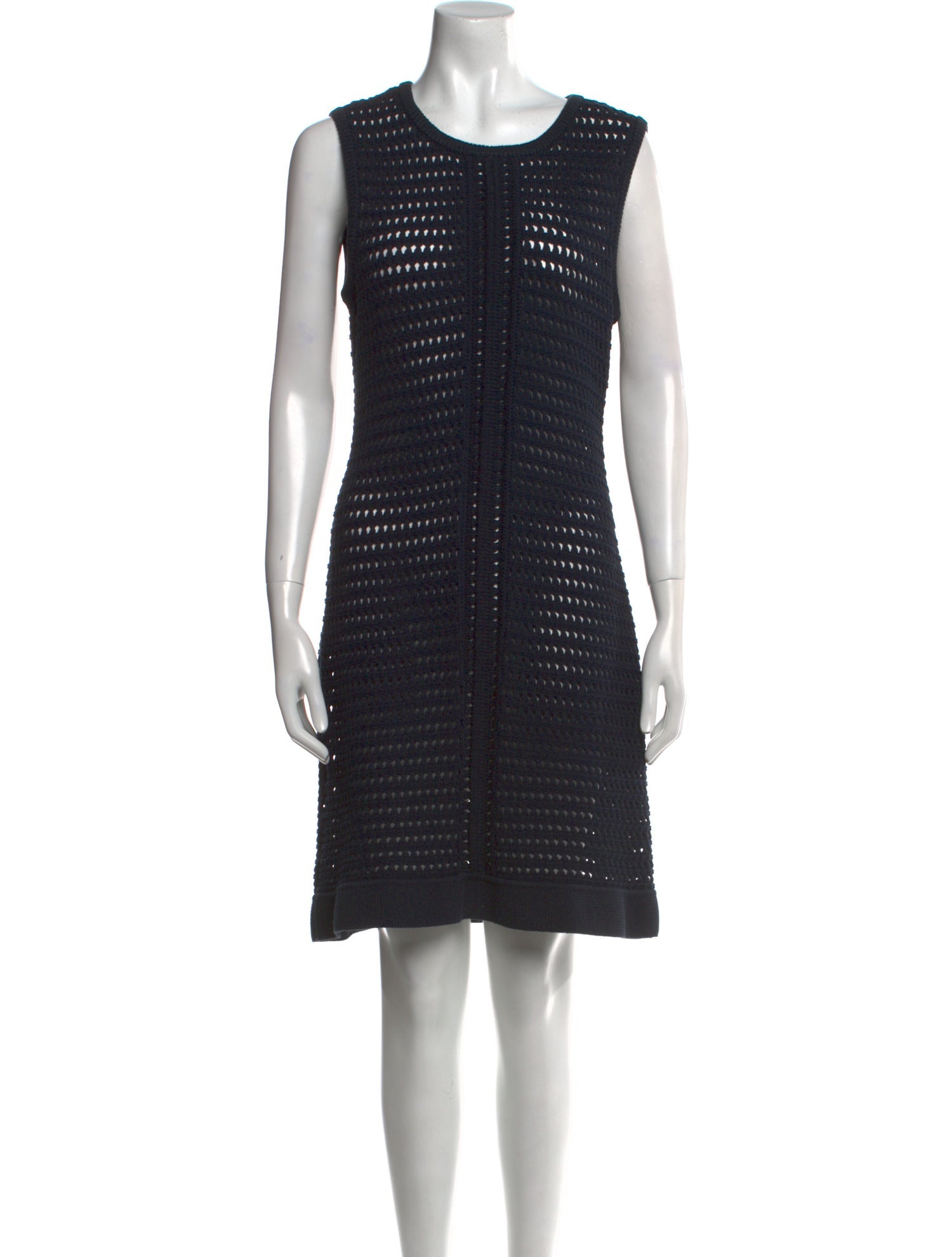 St. John Scoop Neck Mini Dress