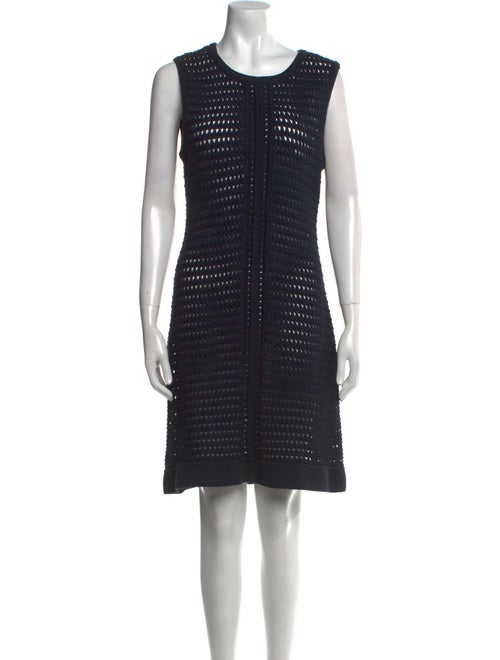 St. John Scoop Neck Mini Dress