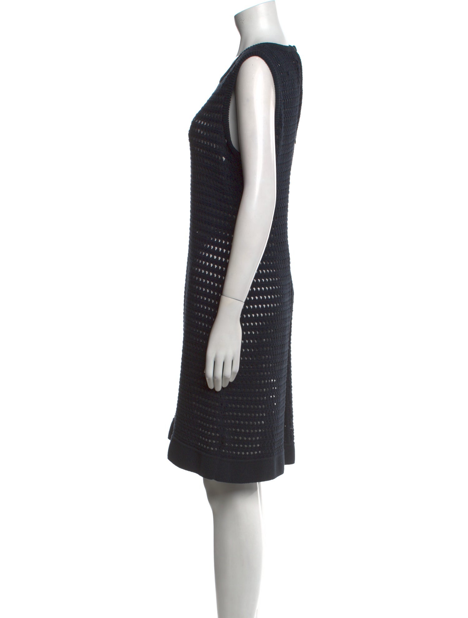 St. John Scoop Neck Mini Dress