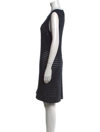 St. John Scoop Neck Mini Dress