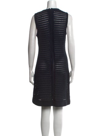 St. John Scoop Neck Mini Dress