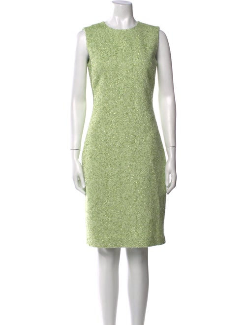 St. John Crew Neck Knee-Length Dress