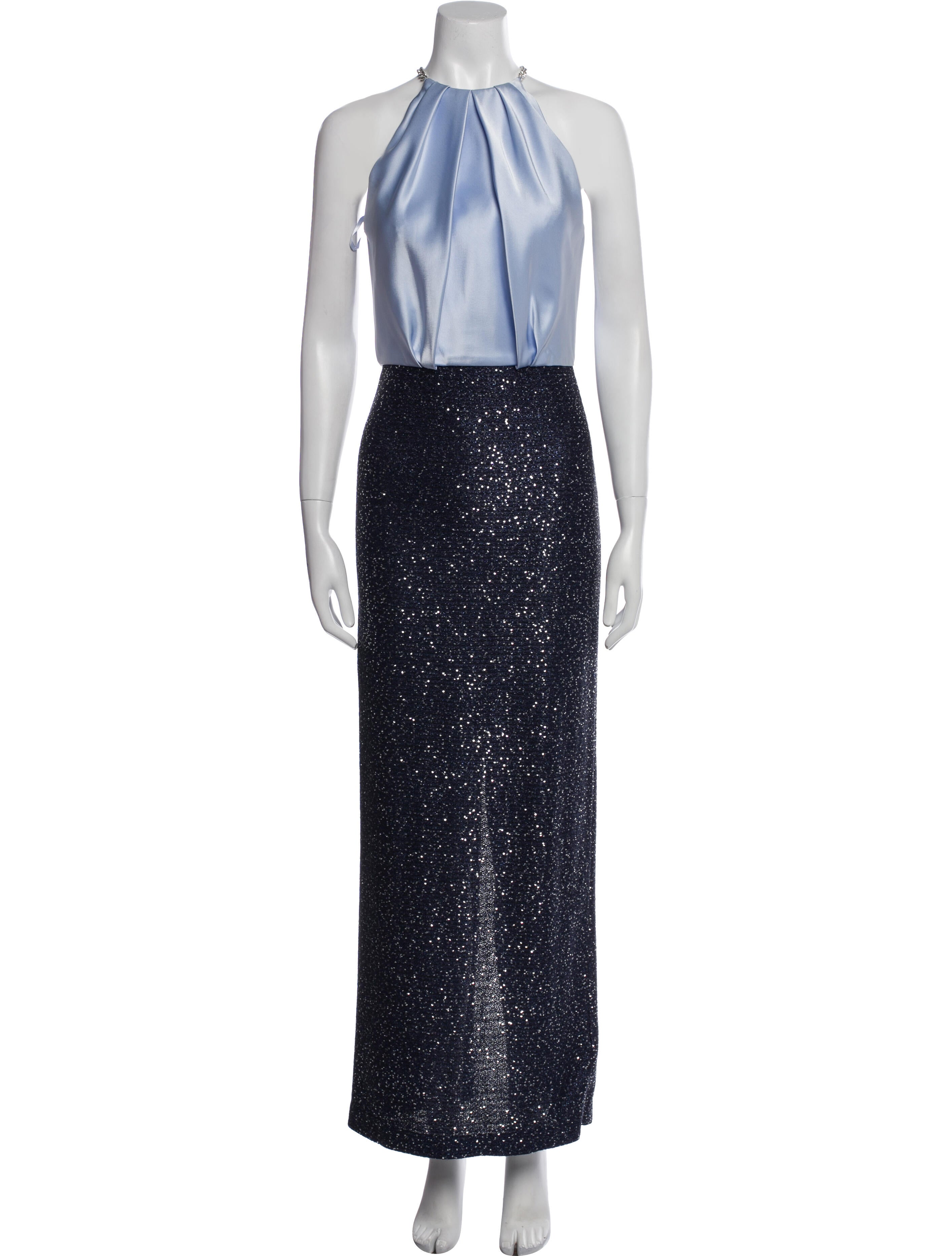 St. John Halterneck Long Dress