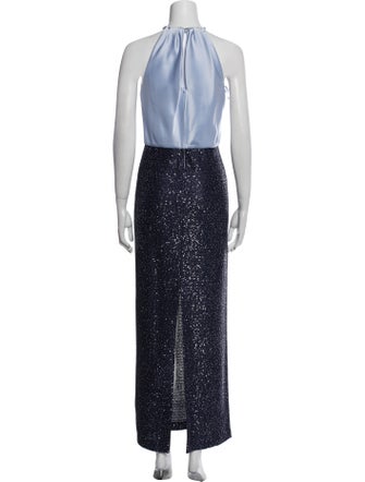 St. John Halterneck Long Dress