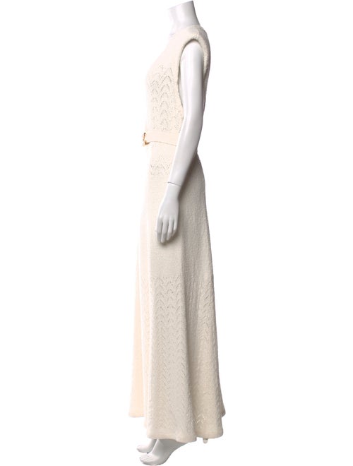 St. John V-Neck Long Dress