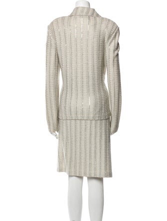 St. John Striped Skirt Set