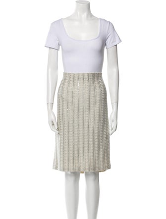 St. John Striped Skirt Set