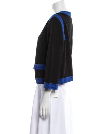 St. John Wool Colorblock Pattern Evening Jacket