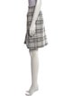 St. John Plaid Print Knee-Length Skirt