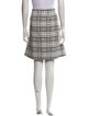 St. John Plaid Print Knee-Length Skirt