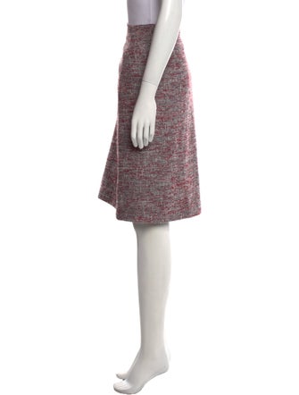 St. John Tweed Pattern Knee-Length Skirt