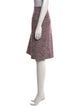 St. John Tweed Pattern Knee-Length Skirt