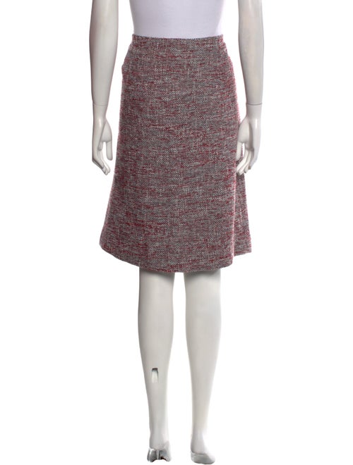 St. John Tweed Pattern Knee-Length Skirt