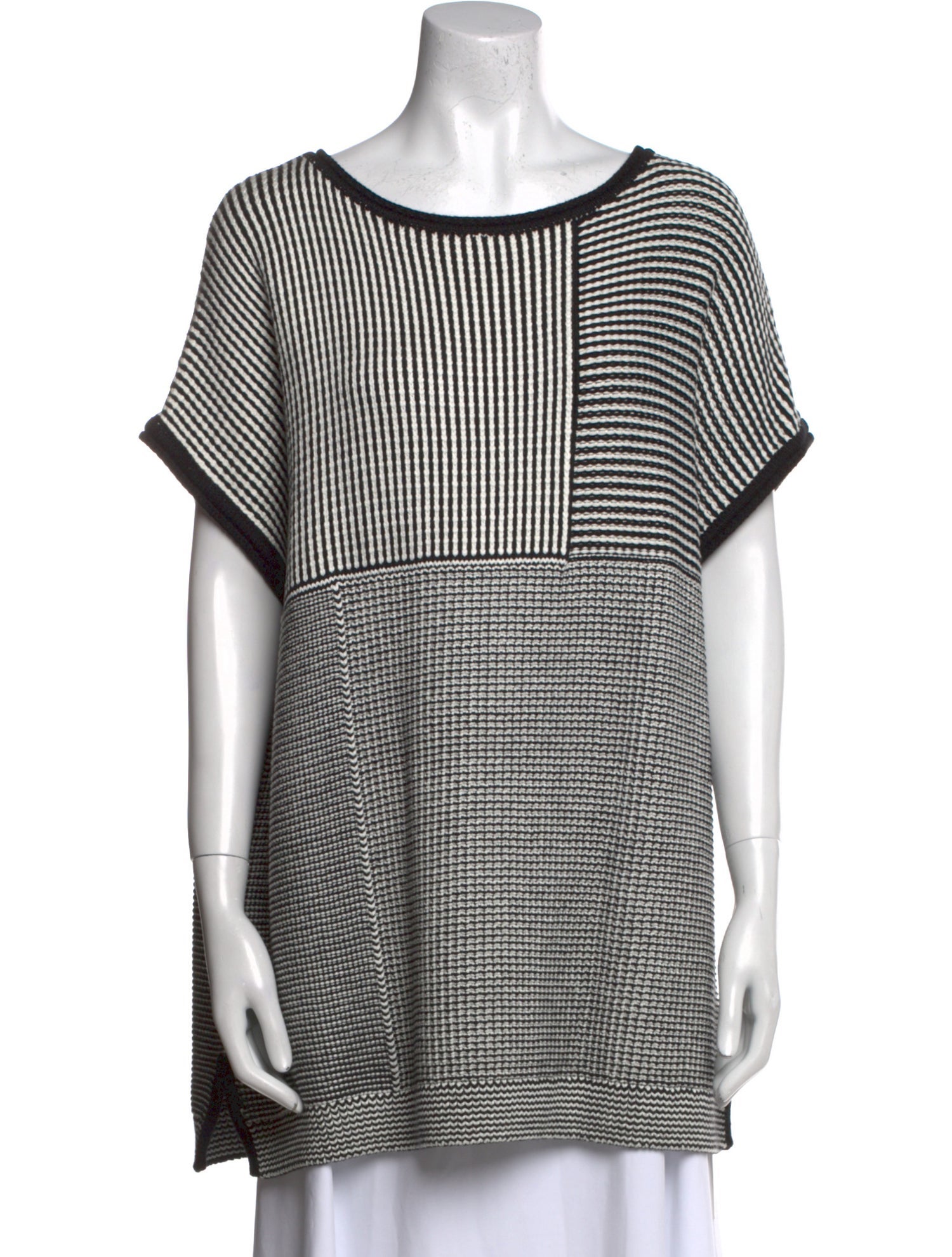 St. John Striped Scoop Neck Tunic w/ Tags