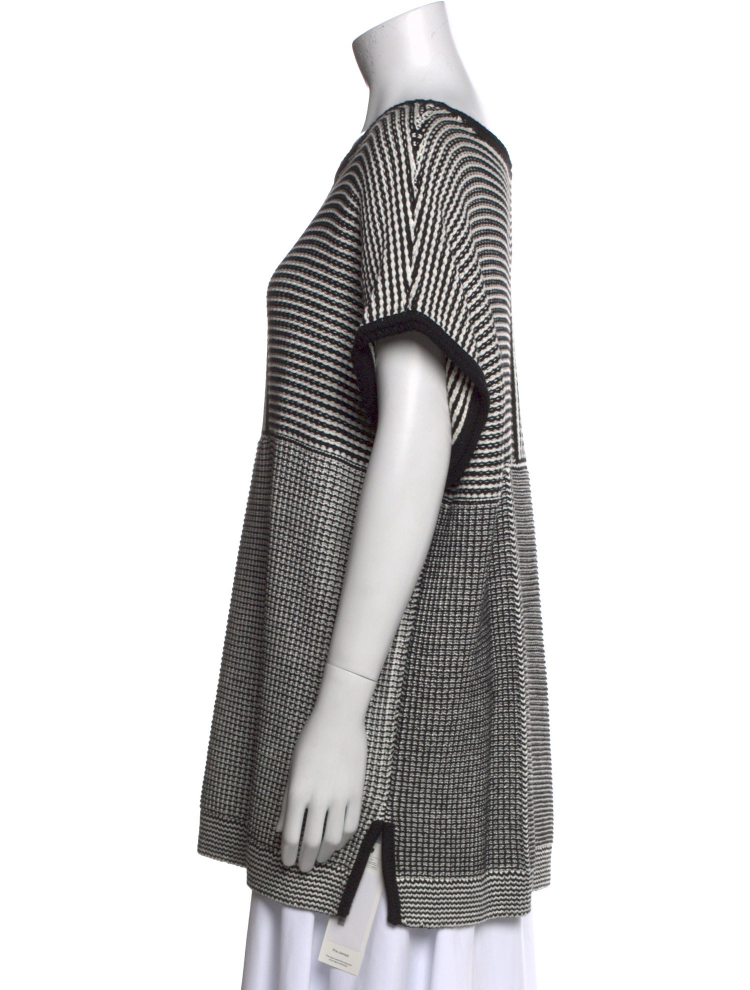 St. John Striped Scoop Neck Tunic w/ Tags