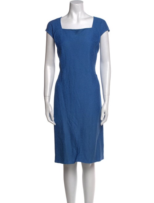 St. John Square Neckline Knee-Length Dress