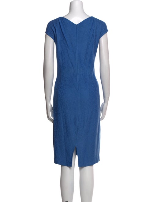 St. John Square Neckline Knee-Length Dress