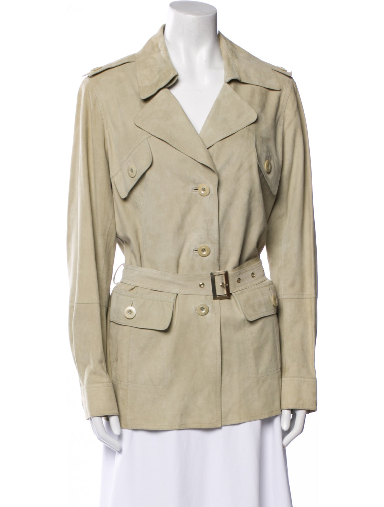 St. John Suede Utility Jacket